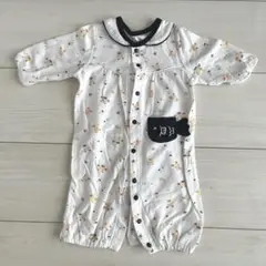 くまさん柄ロンパース 50-70cm