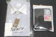 【送料込/未使用】おまけ付　ドレスシャツ　Lサイズ　ヒートテック