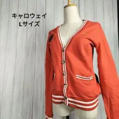 キャロウェイ カーディガン ニット スウェット オレンジ ゴルフ レディース L