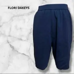 FLORIDAKEYS ネイビー ハーフパンツ 日本製 ウエストゴム入り F