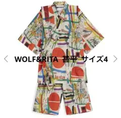 Wolf＆rita 甚平 110cm カラフル 24SS】WOLF&RITA（ウルフアンドリタ）JINBEI FLOW［2y/4y/6y/8y