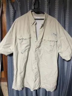 Columbia 古着　フィッシングシャツ　オーバーサイズ