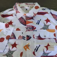 カッコいい！！フィッシュモービル風　柄シャツ