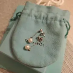 TIFFANY ティファニー パール ドロップピアス
