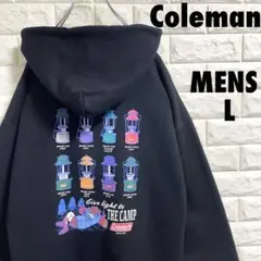 Coleman コールマン　ランタン柄　プルオーバーパーカー　Lサイズ