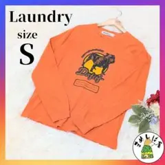 Laundry ランドリー【S】長袖Tシャツ ビッグプリント アニマル柄 ロンT