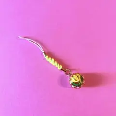レトロ　チューリップ　鈴　ストラップ