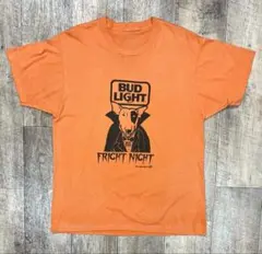 80'S BUD LIGHT シングルステッチ 半袖 Tシャツ オレンジ