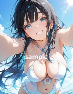 AIイラスト 美女 A4ポスター G53