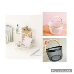 DAISO ワイヤーカゴ　メッシュ小物入れボックス