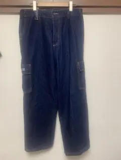 FUBU フブ　ヒップホップ　極太バギー　デニムカーゴパンツ