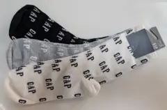 GAPロゴ ソックス 3足セット (キッズ レディース)21, 22, 23cm