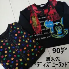 90㌢、リバーシブルベスト、ミッキートレーナー