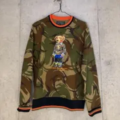 POLO COUNTRY POLO BEAR CAMO SWEATSHIRT