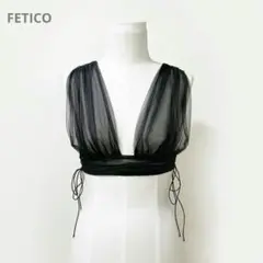 最終値下げ新品未使用FETICO ベルベットリボンヘアアクセサリー VELVET LONG BOW HAIR CLIP｜FETICO フェティコ