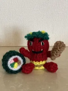 編みぐるみ　豆まき　赤鬼　節分　ハンドメイド