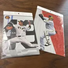 阪神タイガース 大竹下敷き 大山 クリアファイル　セット