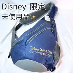 希少 未使用品 ディズニー クルーズライン スリングバッグ y2k ネイビー