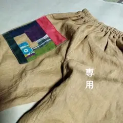 ちくちくもんぺパンツねこコーヒー色 ちくちくもんぺパンツねこコーヒー色