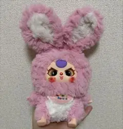 【美品】　baby three ウサギぬいぐるみ ピンクオレンジ