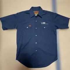 BIGFIELD 半袖ワークシャツ M ネイビー