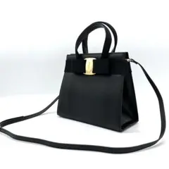 希少リザード柄【Salvatore Ferragamo】2wayハンドバッグ