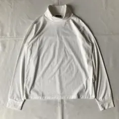 BEAMS F タートルネックカットソー 白 ホワイト