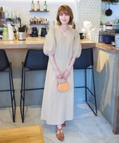 titivate ワンピース　新品　ロングワンピース　リネン　ティティベイト