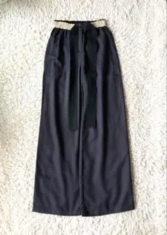 美品◯アルマーニジーンズ ワイド リラックス パンツ ネイビー 36