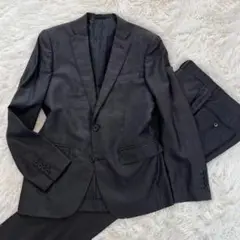 美品✨INHALE EXHALEセットアップ　チャコールグレー　シルク混　S相当