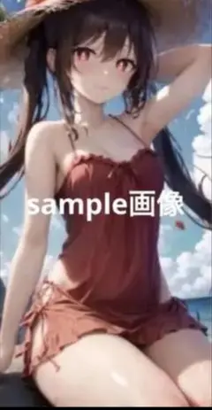 174 原神 胡桃　タペストリー・バスタオル105×55cm