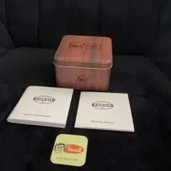 FOSSIL　腕時計空箱（缶) フォッシル　小物入れ　ブランド缶