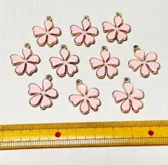 花　エナメルチャーム　10個