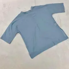 LAUTREAMONT Tシャツ ライトブルー 五分袖 ポリエステル 38サイズ
