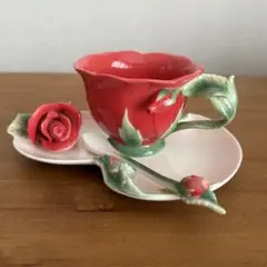 陶翔舞千 薔薇　カップ＆ソーサー　華麗なる花コレクション　美品