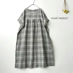HEART MARKET◉チェック柄チュニックワンピース　美品　ゆったり