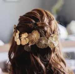結婚式ヘアアクセサリーピアスセット