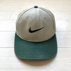 90s 希少 NIKE vintage パネルキャップ つば裏グリーン free