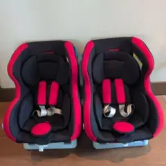 LEAMAN neddyチャイルドシート 2個セット 黒と赤
