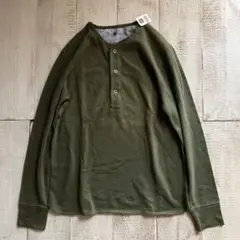 タグ付き OLD GAP ヘンリーネックカットソー M フェード 褪色 色褪せ