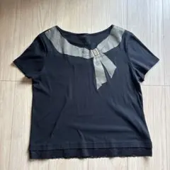 LESHABITS リボン　ブラック　L