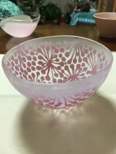 サンドブラストガラス　キャンドルホルダー　器