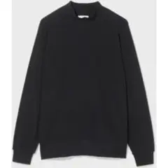 【完売品】ニュートラルワークス ライトウォームスウェットモックネック 黒 M