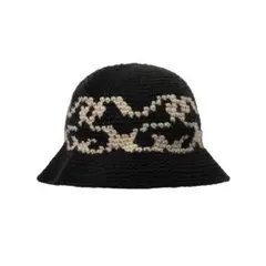 STUSSY SS KNIT BUCKET HAT 黒 バケットハット キャップ
