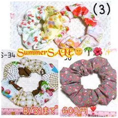 （3）期間限定SummerSALE！3点セット600円。 いちごセット