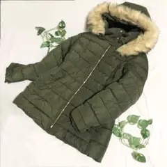 【未使用】 ZARA ザラ ロングダウンコート カーキ 大きいサイズ XXL