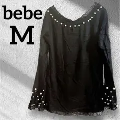 bebe 【M】ブラック 長袖 トップス