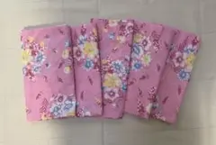 未使用　座布団カバー 日本製　ピンク 綿100% 55×58㎝　5枚セット