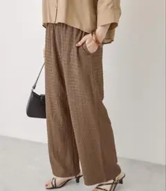 AMERICAN HOLIC シャーリングイージーパンツ ブラウン