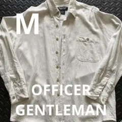 OFFICER GENTLEMAN ホワイト長袖シャツ M 送料込み